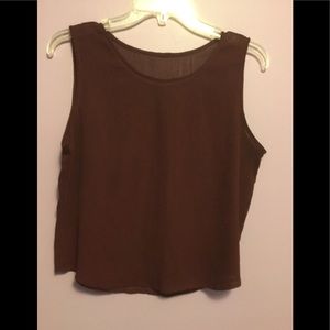 Women’s long sleeve shirt with camisole.